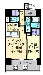 ルスト栗林町【102号室】の間取り