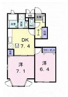 ヴァルトブリーゼ A【103号室】の間取り