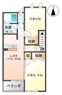 美和Ⅱ【203号室】の間取り