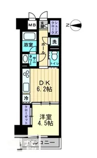 アルファレガロ中央町【502号室】の間取り