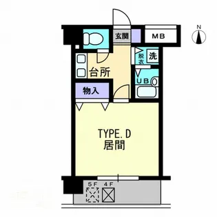 リマーク上之町【606号室】の間取り