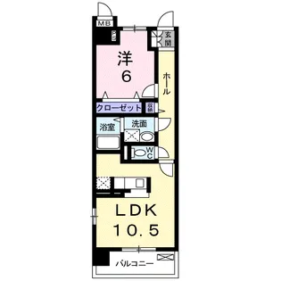グラマシィー【208号室】の間取り