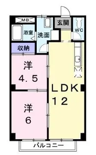 ドリーム新誠【203号室】の間取り