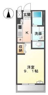ロココ【103号室】の間取り