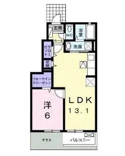 レオルガⅡ【102号室】の間取り