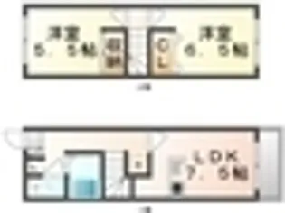 レオパレスMILLENIUM【108号室】の間取り