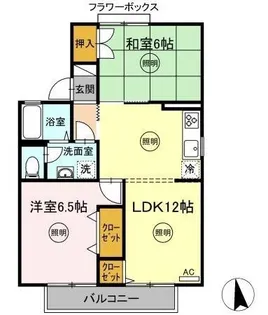 メゾン エヌ【102号室】の間取り