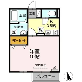モーニンググローリー【202号室】の間取り