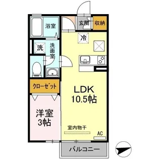 プレミール太田【106号室】の間取り