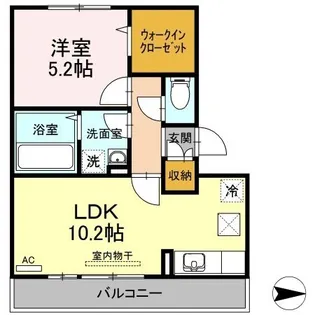 桜サライ【108号室】の間取り