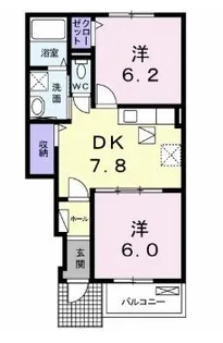 シャネル アイ【103号室】の間取り