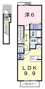 スノーフレーク アイ【202号室】の間取り