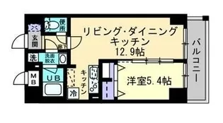 アンパレ内町【401号室】の間取り