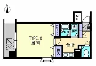 リマーク上之町【305号室】の間取り