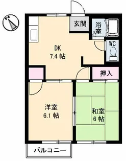 フレンド・ハイツ【102号室】の間取り
