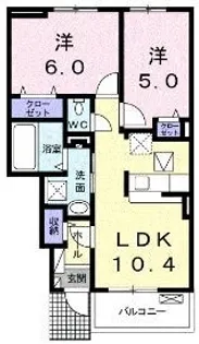 ノース・レジデンスA【102号室】の間取り