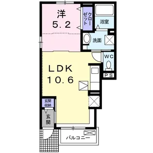 パライーソB【101号室】の間取り