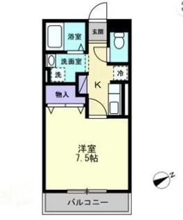 フォレストレガシー【110号室】の間取り