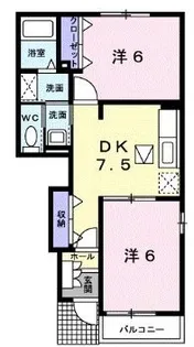 アンダンテA【103号室】の間取り