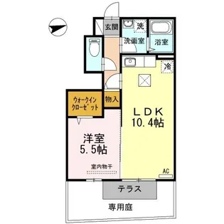 サンクチュアリ【107号室】の間取り