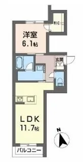 ザイテグラウベン【103号室】の間取り