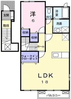 フォンモンターニュⅡB【201号室】の間取り