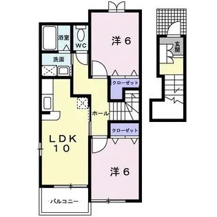 サン フォレスト【202号室】の間取り