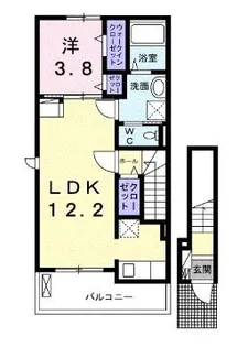ビリーブ C【201号室】の間取り