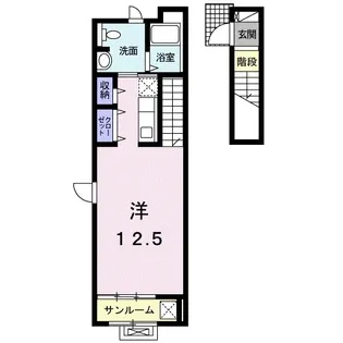 ガーデンハウスM C【205号室】の間取り
