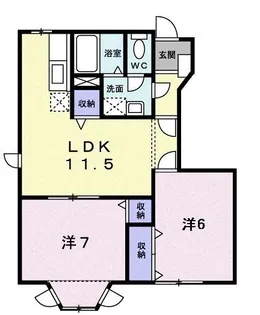 エターナル・パレスA【103号室】の間取り