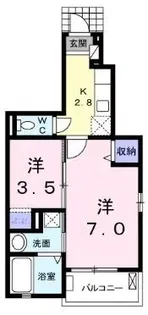 ソラーナ【101号室】の間取り