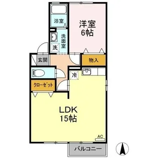 ボナール立江【201号室】の間取り