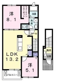 ルポゼ【203号室】の間取り