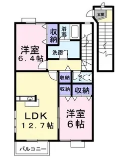 イデアル ヒラオA【203号室】の間取り