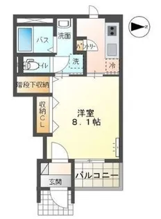 ルリアンⅡ【105号室】の間取り