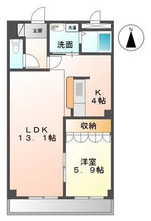 ロイヤルコーポ中川【202号室】の間取り