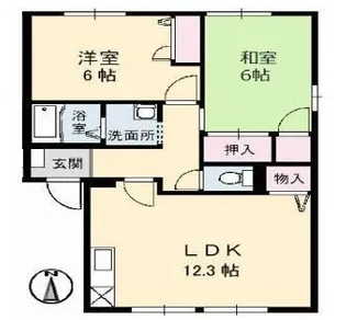 エクセル メゾン C棟【201号室】の間取り