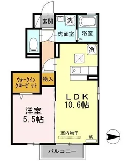 サウザンド チカラ【101号室】の間取り