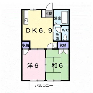 ニューシティ大内A【203号室】の間取り
