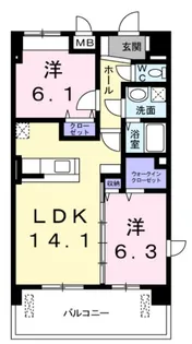 モア ドリーム【401号室】の間取り