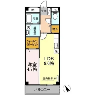 リリベール【202号室】の間取り