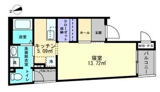 ミュー亀井町【301号室】の間取り