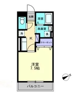 フォレストレガシー【103号室】の間取り