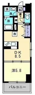 ファインスクエア錦町【505号室】の間取り