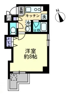 シティホワイト【802号室】の間取り