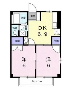 エメロード成合【101号室】の間取り