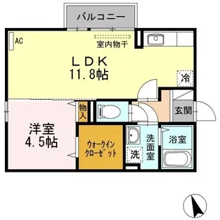 アーバンハイツE【205号室】の間取り