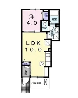 ロイヤルレジデンス 虹の小径Ⅰ【101号室】の間取り