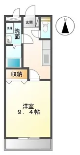コンフィード水田【203号室】の間取り