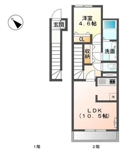 MMS【203号室】の間取り